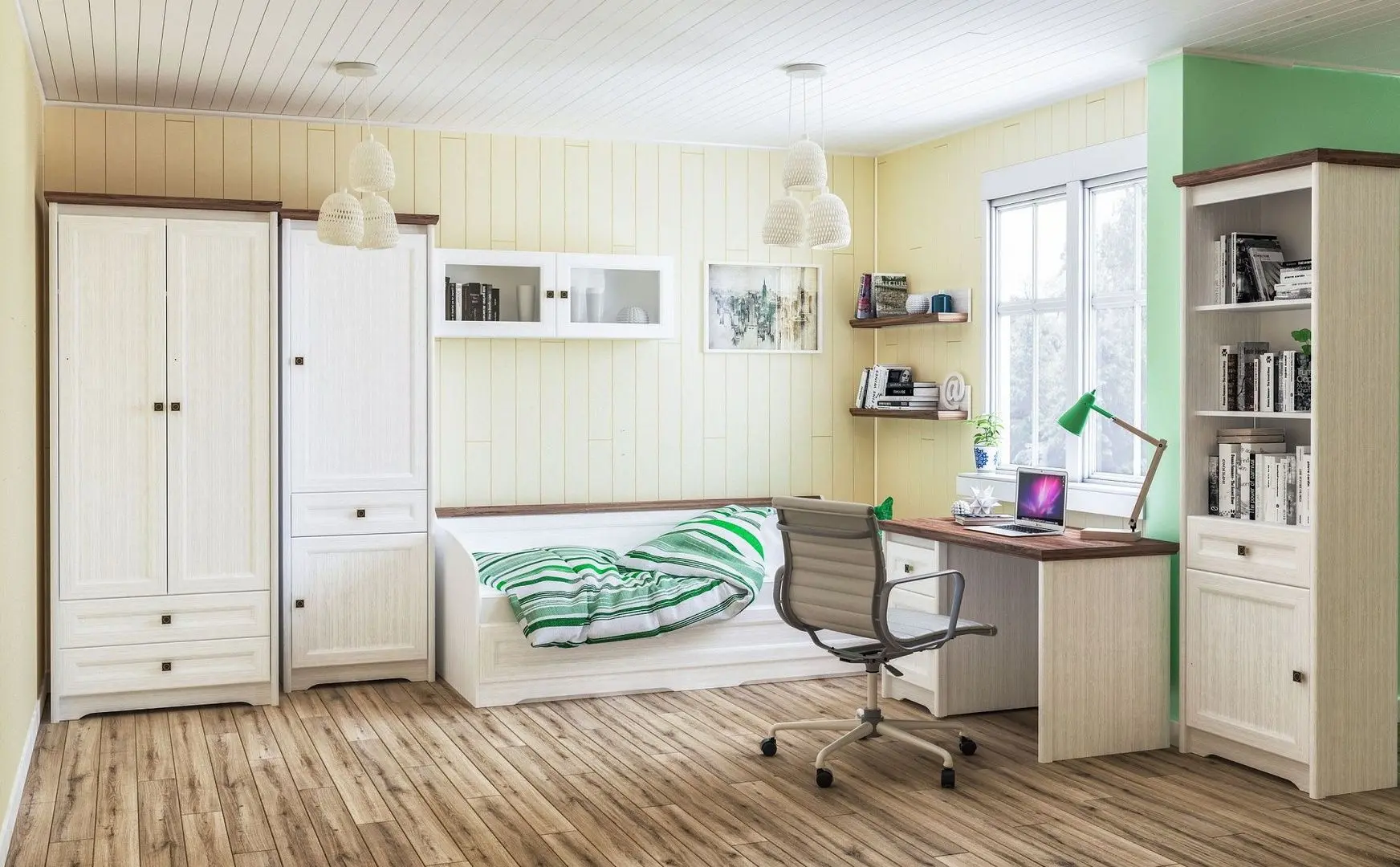 Pat Неман Tivoli МН-035-32 (White Structural/Stirling Oak) - 3