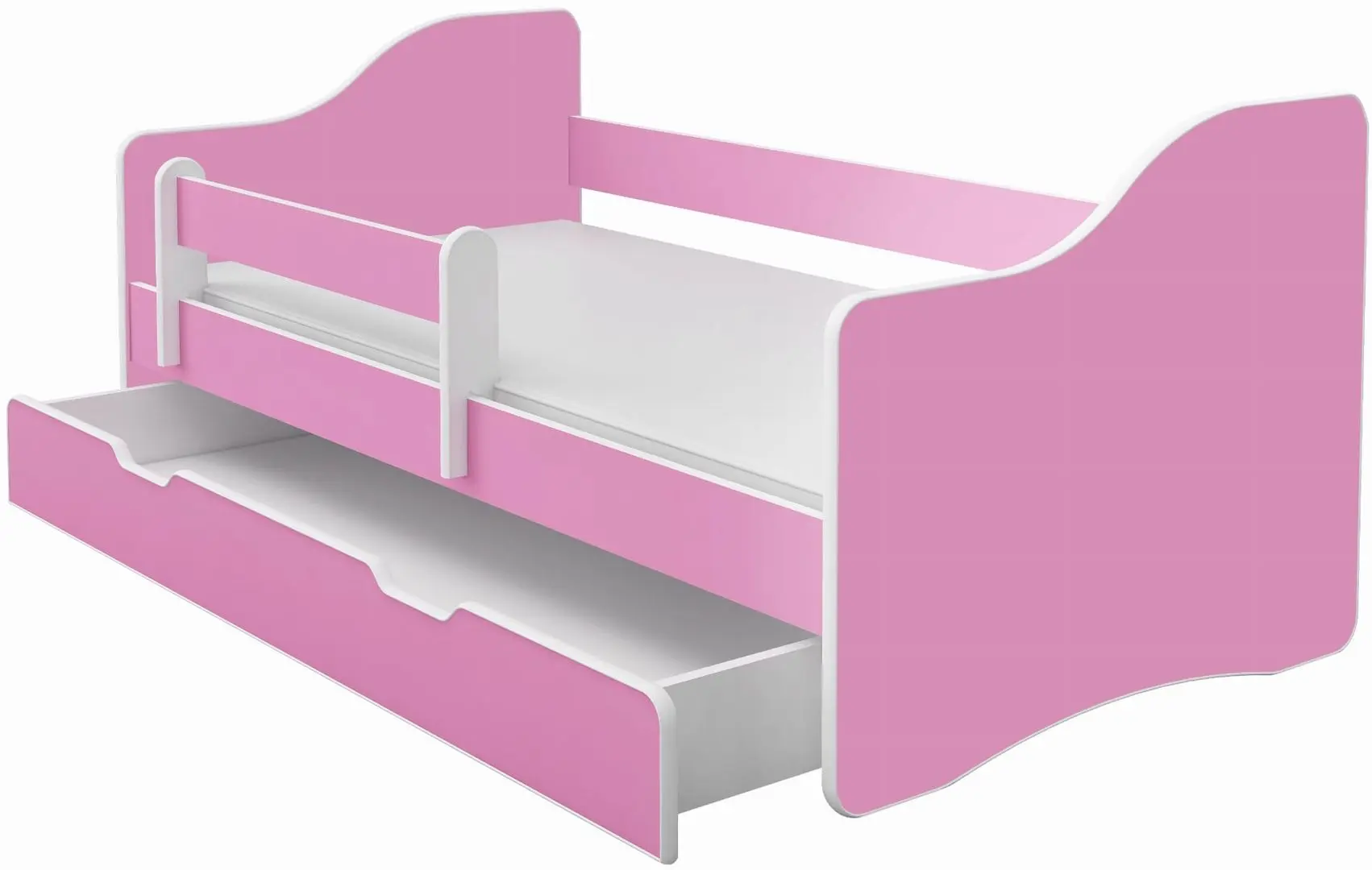 Pat ACMA Meble Acma III Happy 70x140 bariera/sertar/saltea 6cm (Pink)