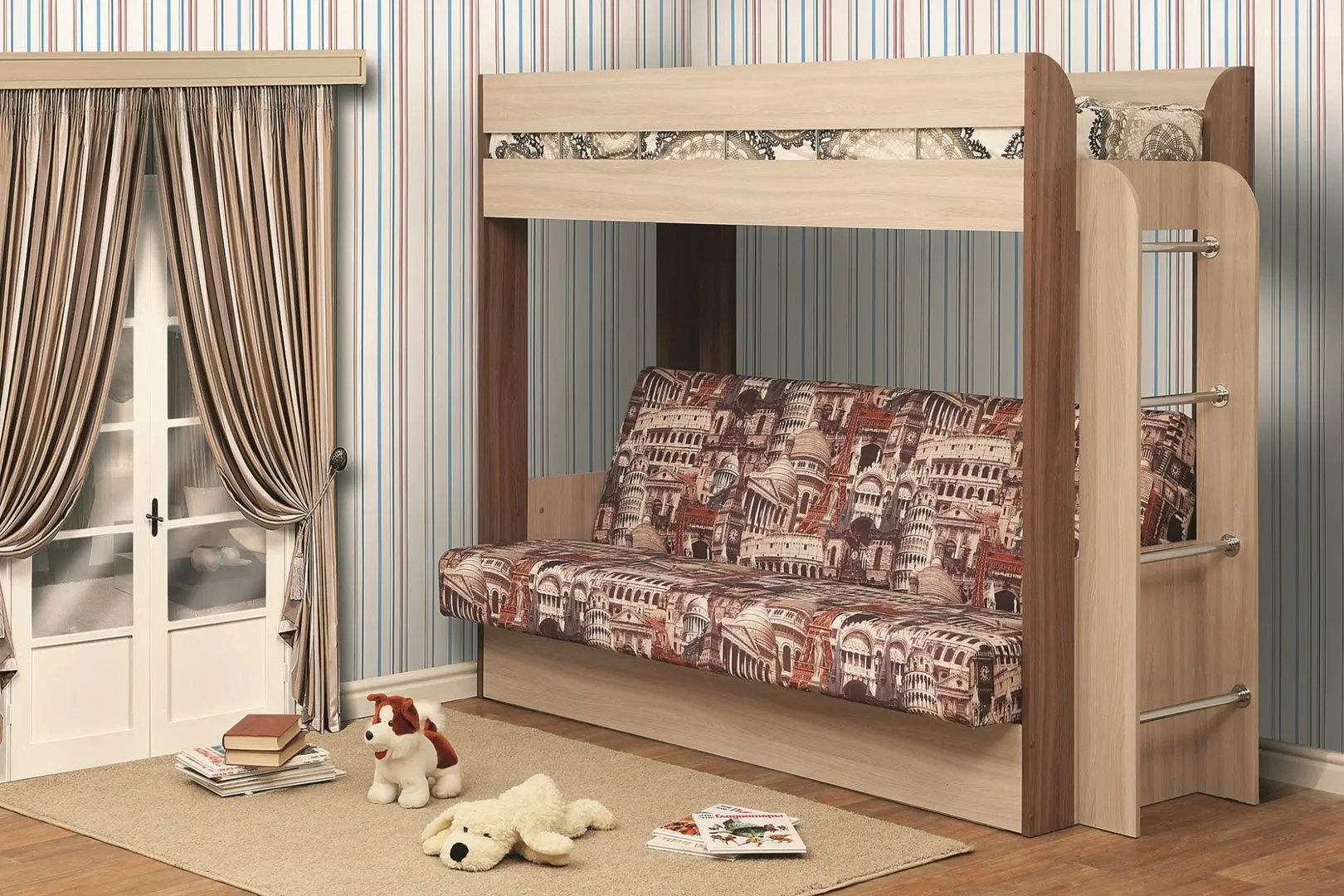 Pat suprapus Олмеко Nemo Ash Shimo Light/Ash Shimo Dark (Arhitectură)