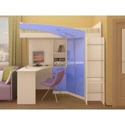 Pat-mansarda Олмеко Adel-2 (Lindbergh Oak/Blue Metallic) Thumb