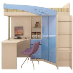 Pat-mansarda Олмеко Adel-2 (Lindbergh Oak/Blue Metallic)