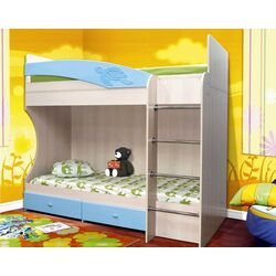 Pat supraetajat Олмеко Adel-1 (Lindberg Oak/Blue Metallic) Thumb