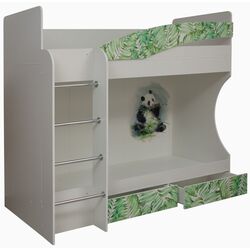 Pat supraetajat Олмеко Adel-1 Panda White 80x200 (stanga) Thumb