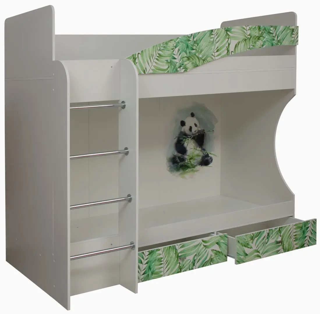 Pat supraetajat Олмеко Adel-1 Panda White 80x200 (stanga) - 2