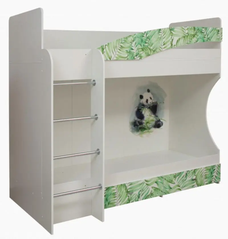 Pat supraetajat Олмеко Adel-1 Panda White 80x200 (stanga)