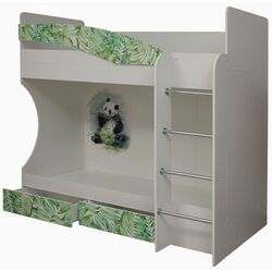 Pat supraetajat Олмеко Adel-1 Panda White 80x200 (dreapta) Thumb