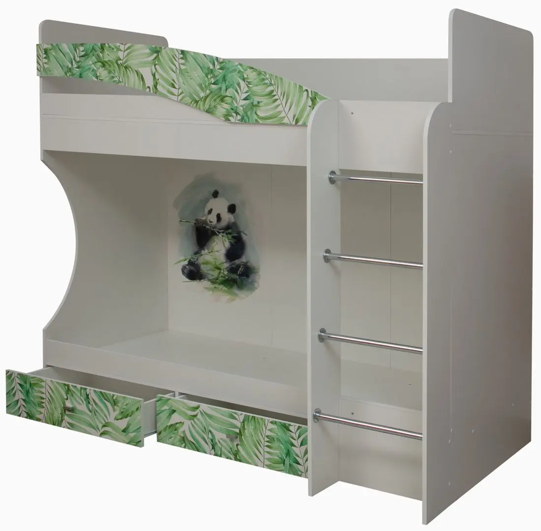 Pat supraetajat Олмеко Adel-1 Panda White 80x200 (dreapta) - 3