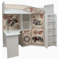 Pat supraetajat Олмеко Adel-2 Avto 80x200 (White) Thumb