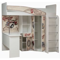 Pat supraetajat Олмеко Adel-2 Avto 80x200 (White) Thumb