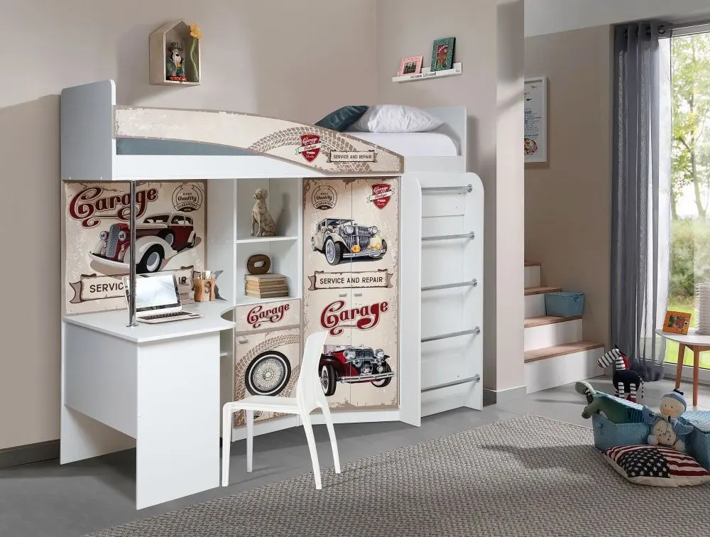 Pat supraetajat Олмеко Adel-2 Avto 80x200 (White) - 5