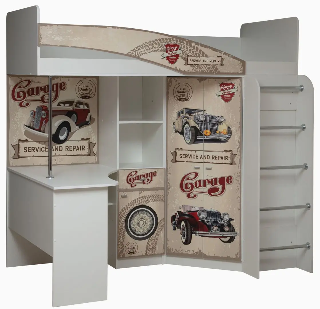 Pat supraetajat Олмеко Adel-2 Avto 80x200 (White)