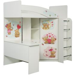 Pat supraetajat Олмеко Adel 2 Ursuleti 80x200 (White) Thumb