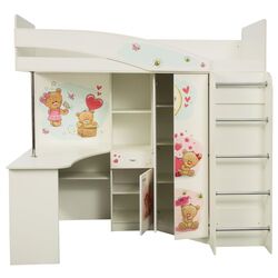 Pat supraetajat Олмеко Adel 2 Ursuleti 80x200 (White) Thumb