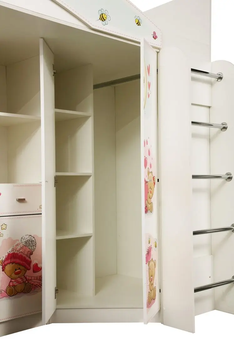 Pat supraetajat Олмеко Adel 2 Ursuleti 80x200 (White) - 3