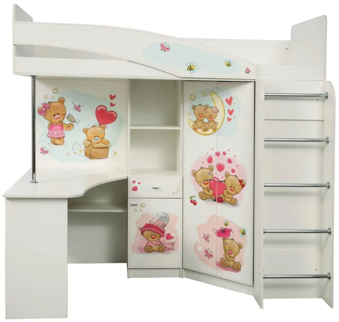 Pat supraetajat Олмеко Adel 2 Ursuleti 80x200 (White)