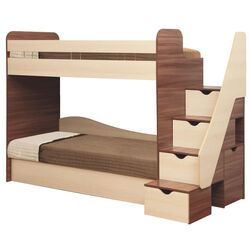 Pat supraetajat Олмеко Adel-3 80x190 (Ash Shimo Dark/Lindberg Oak)