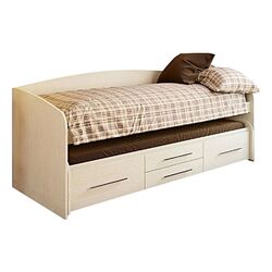 Кровать двухъярусная Олмеко Адель 5 80x190 (Вудлайн Кремовый)