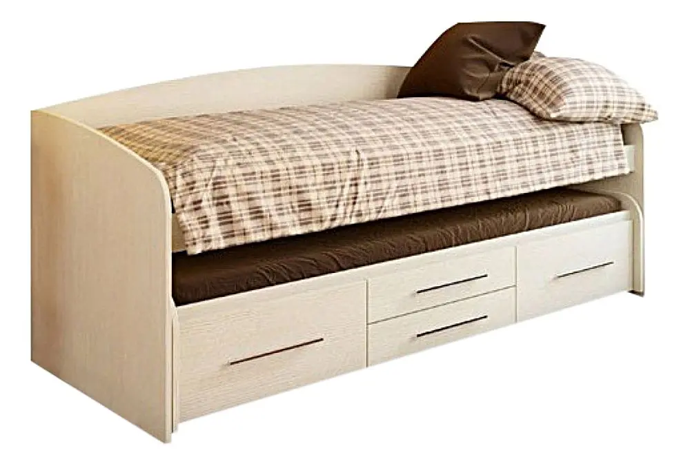 Кровать двухъярусная Олмеко Адель 5 80x190 (Вудлайн Кремовый)