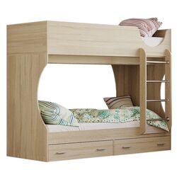 Pat supraetajat Олмеко Adel-D2 80x190 (Sonoma Oak)