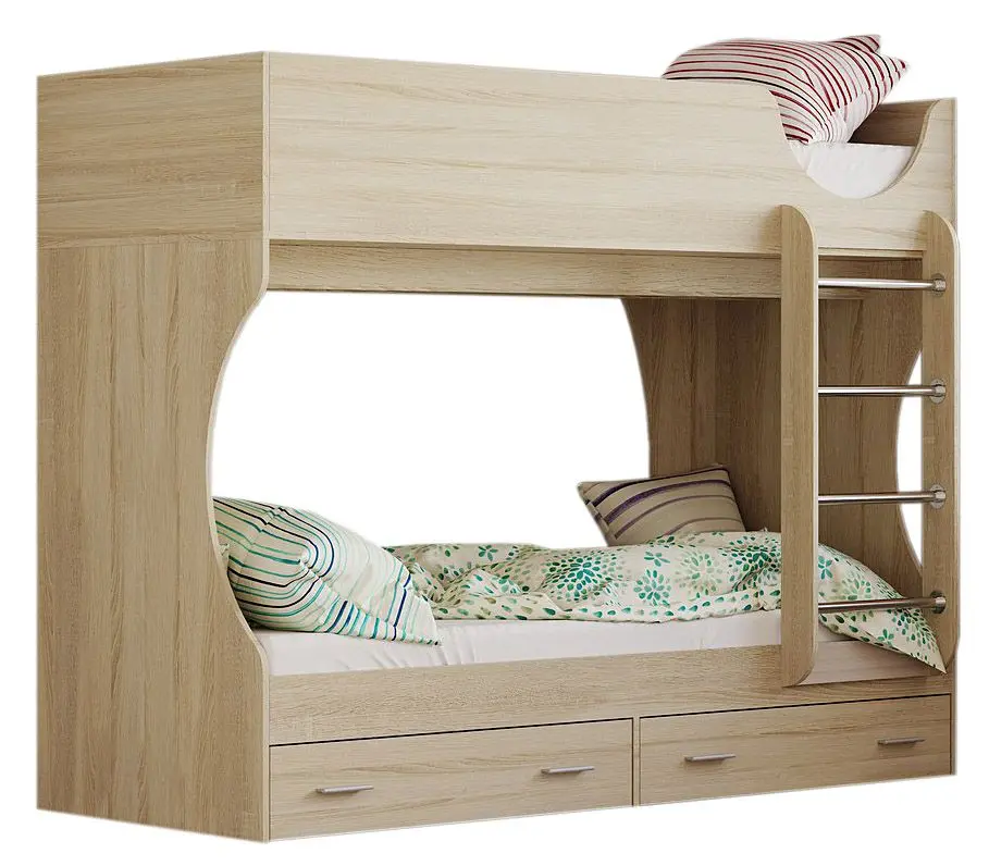 Pat supraetajat Олмеко Adel-D2 80x190 (Sonoma Oak)