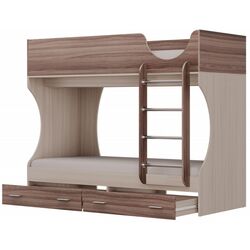 Pat supraetajat Олмеко Adel-D2 80x190 (Ash Shimo Light/Ash Shimo Dark) Thumb