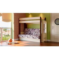 Кровать двухъярусная Олмеко Немо (Дуб Линдберг/Венге/Лас Вегас) Thumb