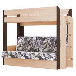 Кровать двухъярусная Олмеко Немо (Дуб Линдберг/Венге/Лас Вегас)