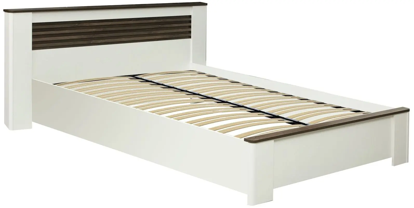 Кровать Олмеко Амелия 36.02-02 160x200 Белый Лофт/Дуб Стайлинг (ламельное основание)