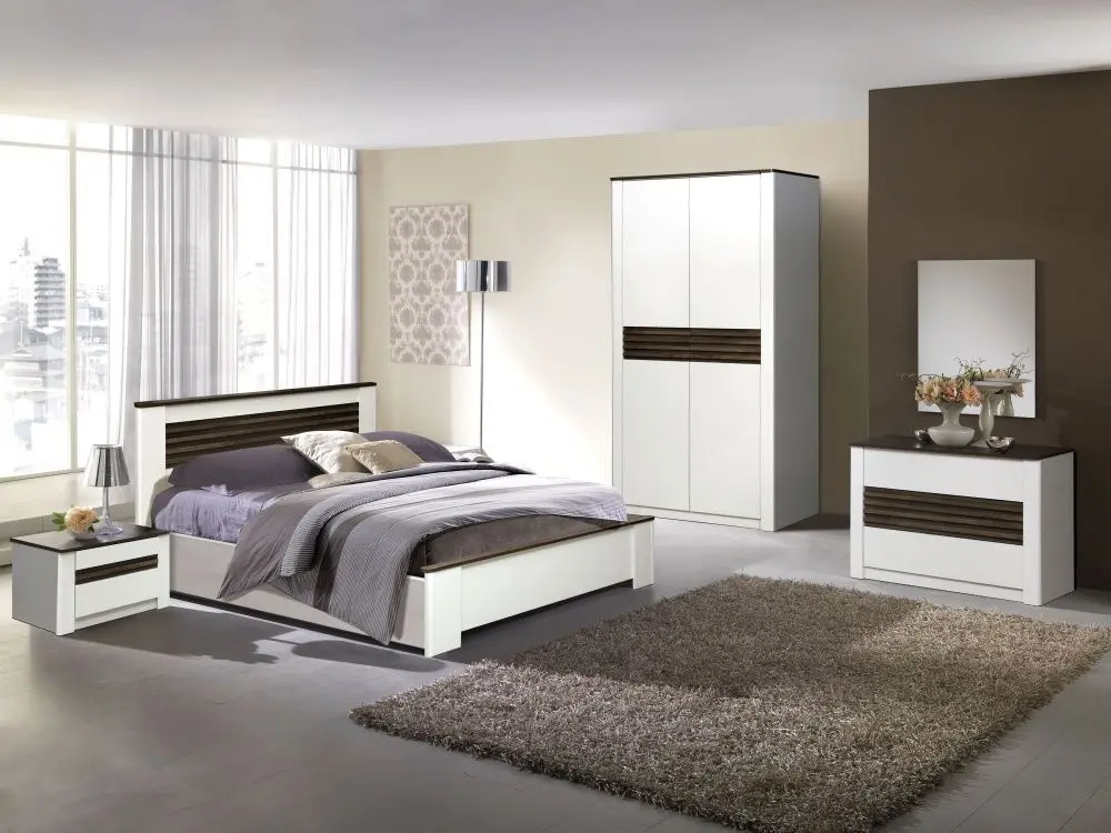 Pat Олмеко Ameliya 36.02 120x200 White Loft/Styling Oak (baza lamele) - 2