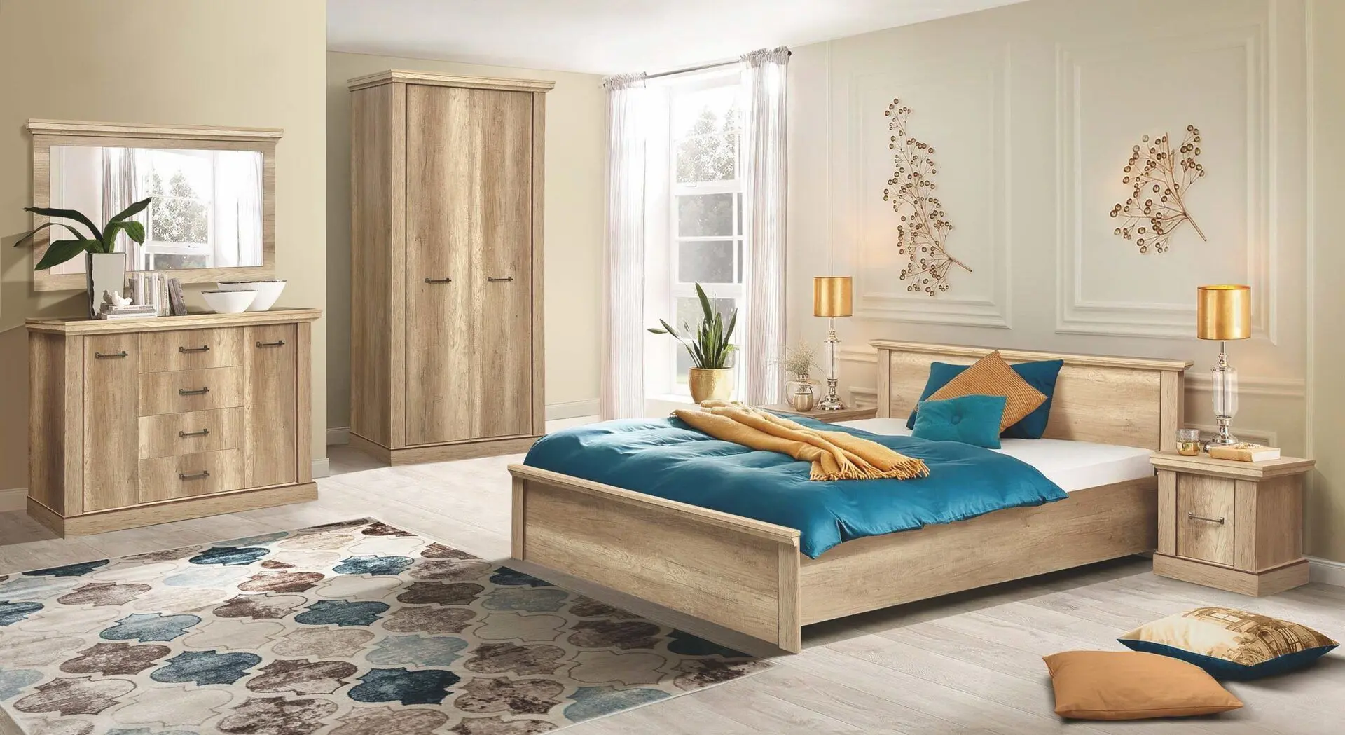 Кровать Олмеко Антика 39.06-01 140x200 Дуб Каньон/Дуб Каньон Патина (с подъем. мех.) - 3