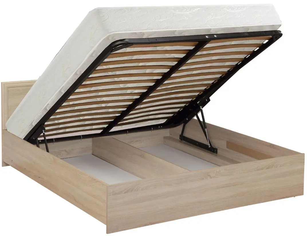 Кровать Олмеко Фриз 21.52 140x200 Дуб Сонома (с подъем. мех.) - 4