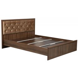 Кровать Олмеко Габриэлла 06.02-02 160x200 (Дуб Кальяри/Дуб Коньяк/Бежевый) Thumb