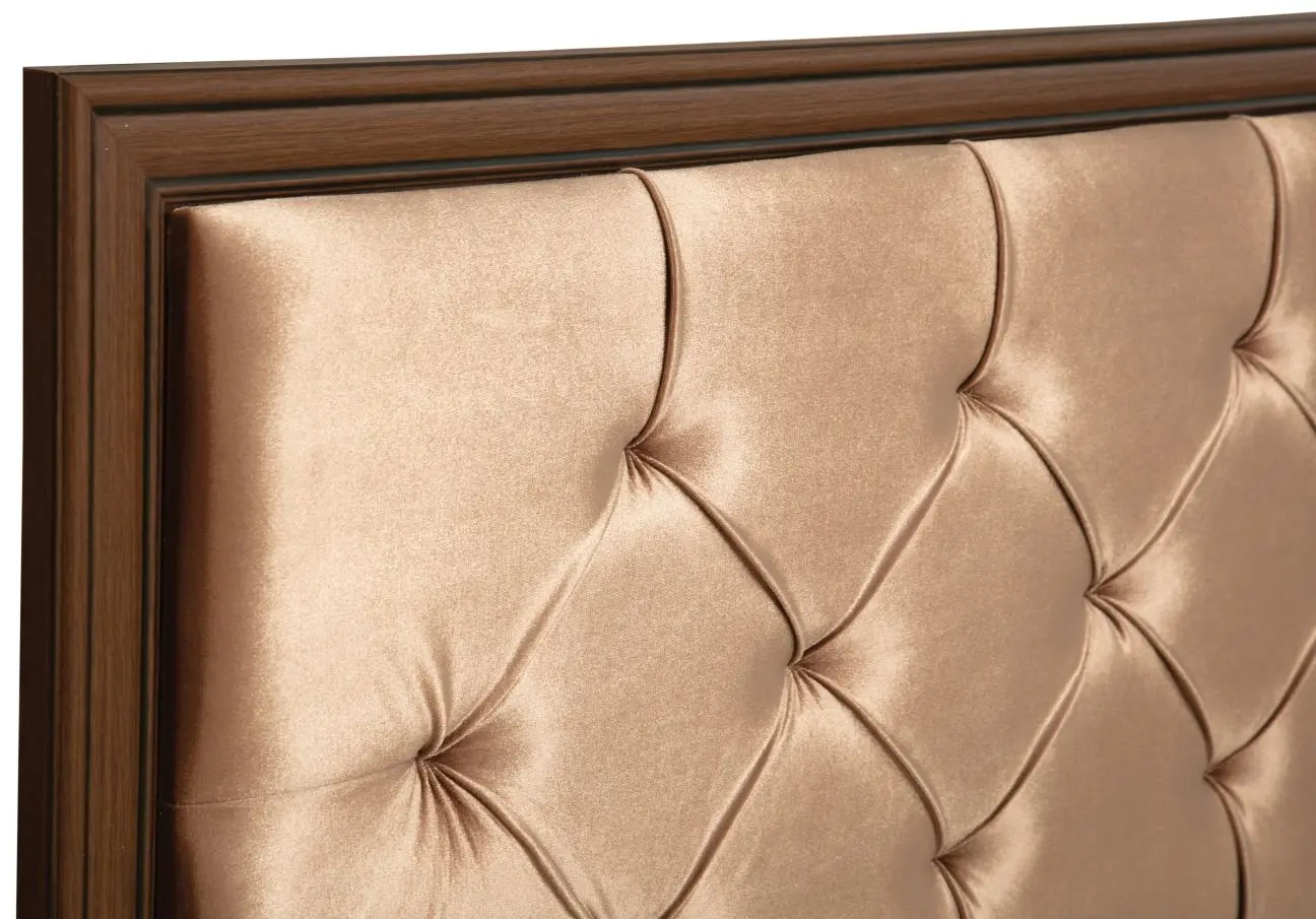 Кровать Олмеко Габриэлла 06.02-03 160x200 Дуб Кальяри/Дуб Коньяк/Бежевый (с подъем. мех.) - 3