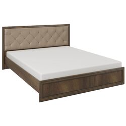 Кровать Олмеко Габриэлла 06.02-03 160x200 Дуб Кальяри/Дуб Коньяк/Бежевый (с подъем. мех.)