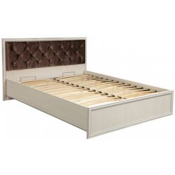 Кровать Олмеко Габриэлла 06.02-03 160x200 Вудлайн Кремовый/Сандал Белый/Бронза (ламельное основание) Thumb