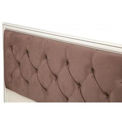 Кровать Олмеко Габриэлла 06.02-03 160x200 Вудлайн Кремовый/Сандал Белый/Бронза (с подъем. мех.) Thumb