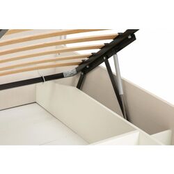 Кровать Олмеко Габриэлла 06.121-01 140x200 Вудлайн Кремовый/Сандал Белый/Бронза (с подъем. мех.) Thumb