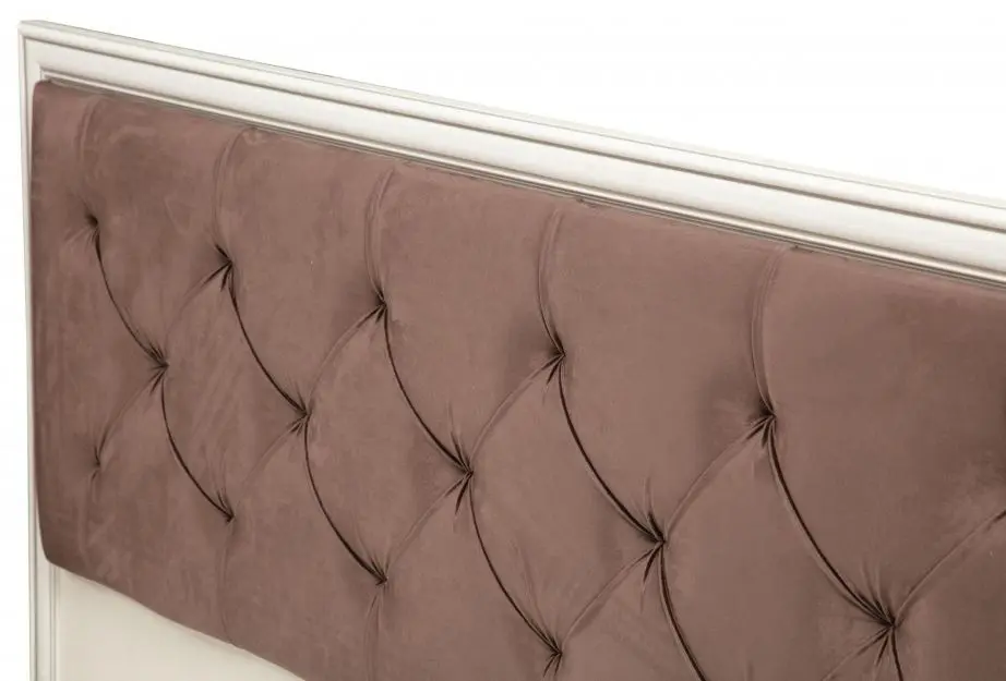 Кровать Олмеко Габриэлла 06.121-01 140x200 Вудлайн Кремовый/Сандал Белый/Бронза (с подъем. мех.) - 4