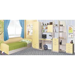 Pat Олмеко Lego-2 80x200 (Lindberg Oak/Cream Metallic) Thumb