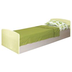 Кровать Олмеко Лего-2 80х200 (Дуб Линдберг/Кремовый Металлик)