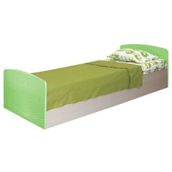 Кровать Олмеко Лего-2 80x200 (Дуб Линдберг/Эвкалипт Металлик)