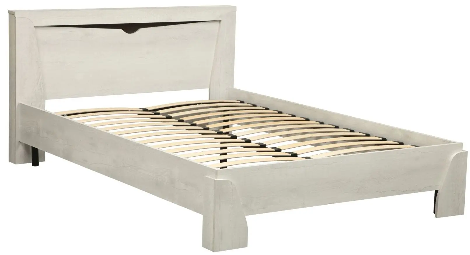 Pat Олмеко Lyuchiya 33.09-01 140x200 Pine Concrete White/Wenge Oak (bază lamele)