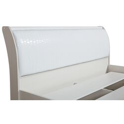 Кровать Олмеко Мона 06.297 160x200 (Вудлайн Кремовый/Аруша Венге/Белый) Thumb