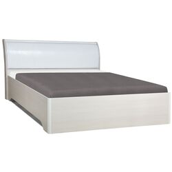 Кровать Олмеко Мона 06.297 160x200 (Вудлайн Кремовый/Аруша Венге/Белый)