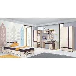 Pat Олмеко Nekst 06.296 90x200 (Woodline Cream/Eggplant) Thumb