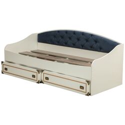 Кровать Олмеко Севилья-16 (Белый/Нэви) Thumb