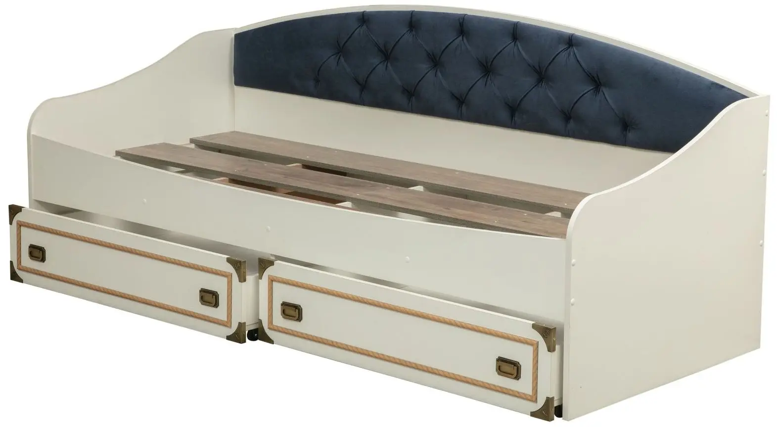Кровать Олмеко Севилья-16 (Белый/Нэви) - 4