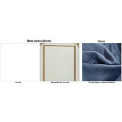 Кровать Олмеко Севилья-16 (Белый/Нэви) Thumb