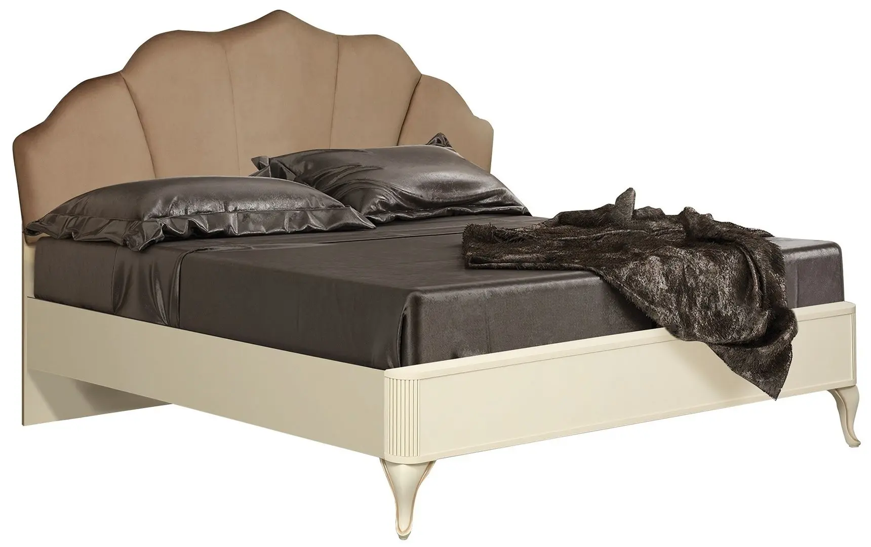 Pat Олмеко Stefani 43.08-02 baza de lamele 160x200 (Beige/Ivory/Cinnamon)