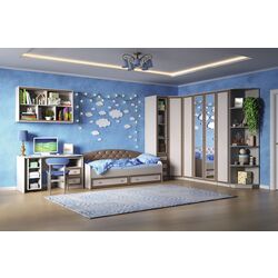 Pat Олмеко Toni-4 80x200 (Woodline Cream/Arusha Wenge/Coffee with milk) Thumb